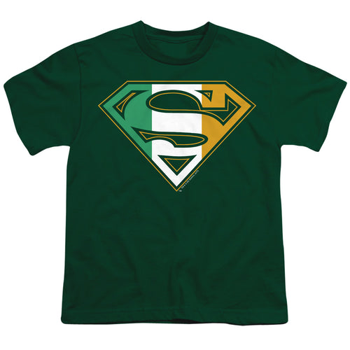 Superman Irish Shield Hunter Green Youth/Toddler T-Shirt