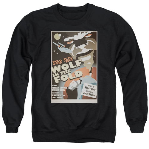 Star Trek Juan Ortiz Wolf in the Fold Black Crewneck Sweatshirt