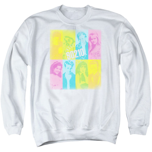 Beverly Hills 90210 Color Block Cast Crewneck Sweatshirt