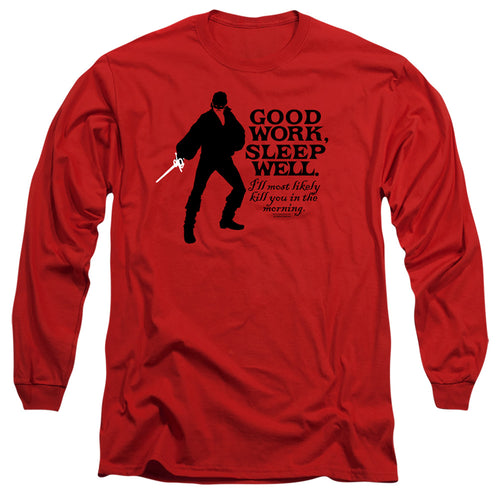 The Princess Bride Good Work Red Long Sleeve T-Shirt