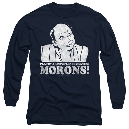 The Princess Bride Morons Navy Long Sleeve T-Shirt