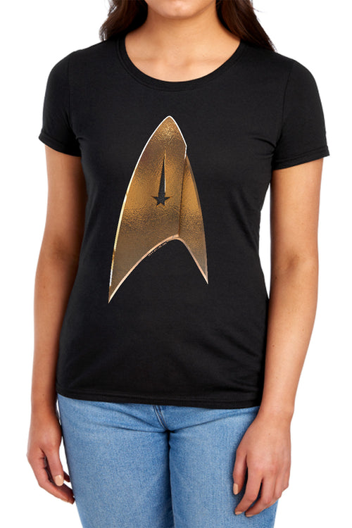 Star Trek Command Shield Womens T-Shirt