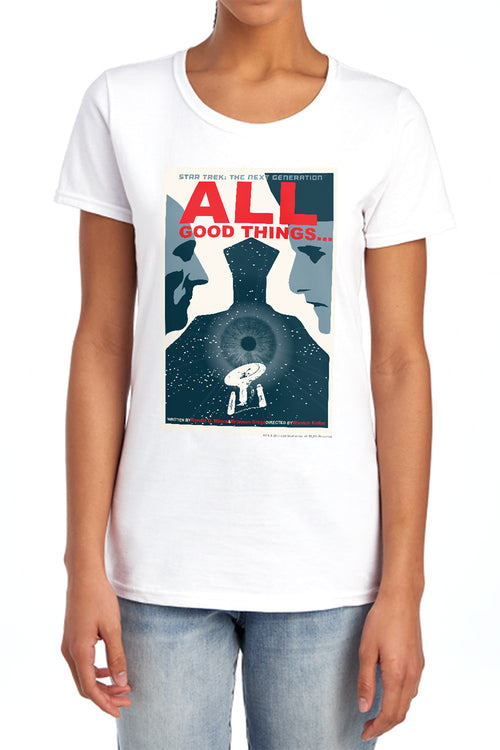 Star Trek All Good Things Womens T-Shirt