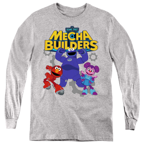 Sesame Street Mecha Builders Group Youth Long Sleeve T-Shirt