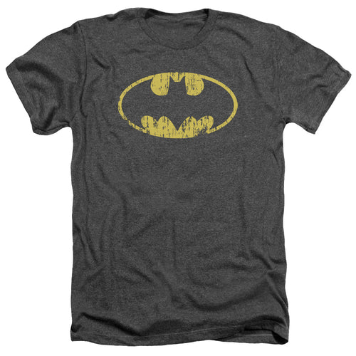 Batman Classic Logo Distressed Heather T-Shirt