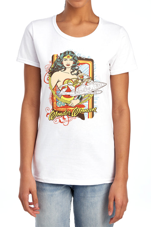 DC Comics Invisible Jet Womens T-Shirt