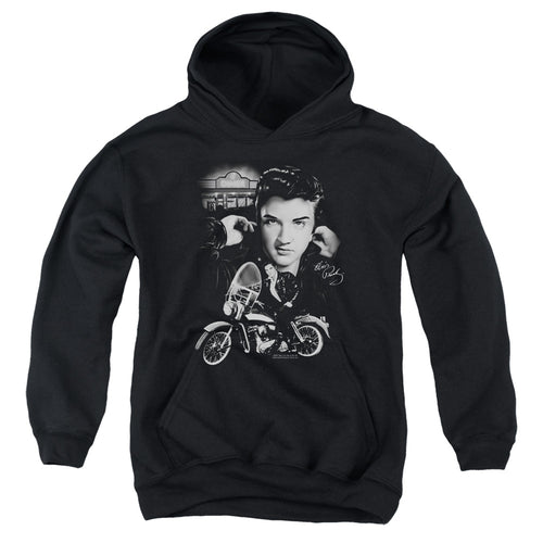 Elvis Presley The King Rides Again Youth Hoodie