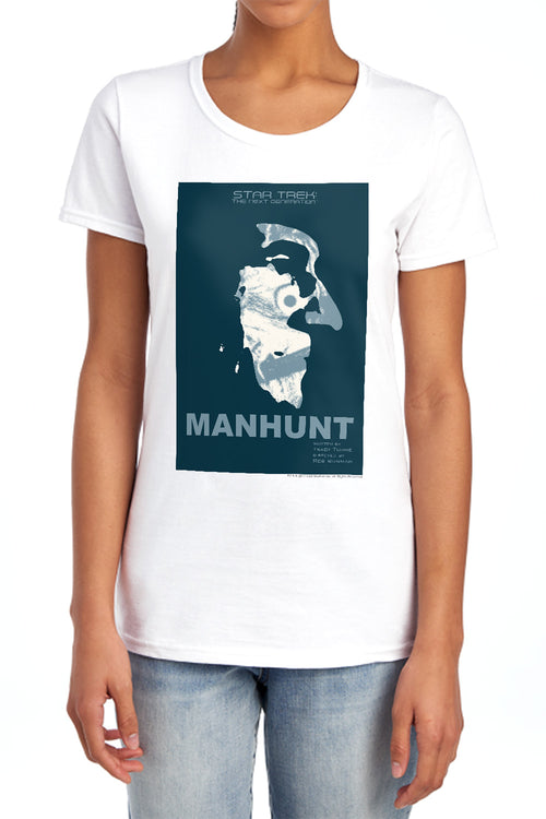 Star Trek Manhunt Womens T-Shirt