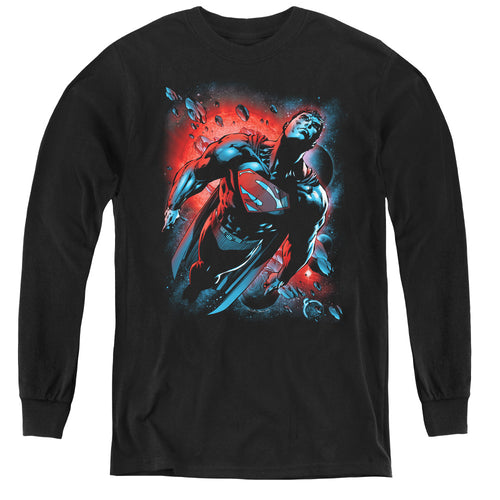 Superman Red Sun Youth Long Sleeve T-Shirt