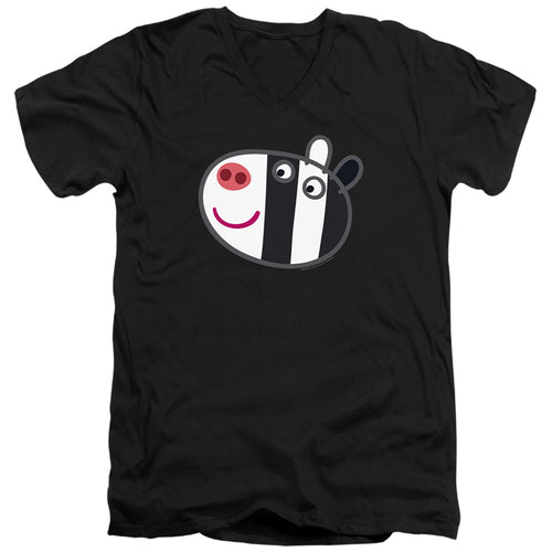 Peppa Pig Zoe Zebra Face V-Neck T-Shirt