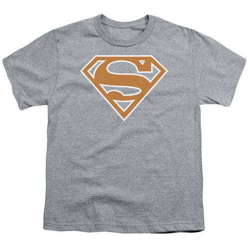 Superman Burnt Orange&white Shield Youth/Toddler T-Shirt