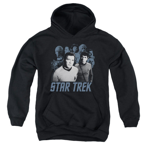 Star Trek Kirk Spock and Company Youth Hoodie