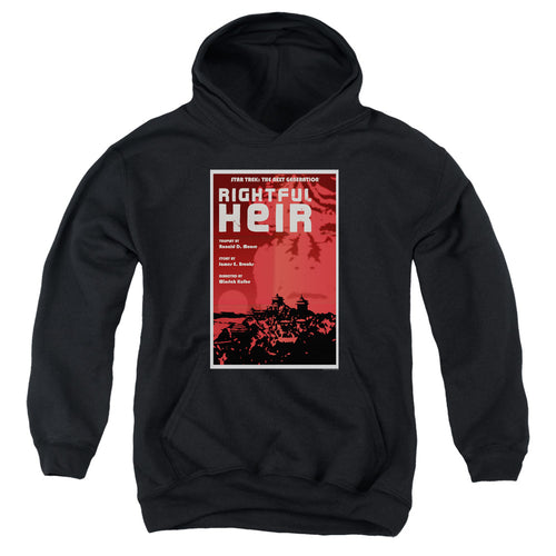 Star Trek Rightful Heir Black Youth Hoodie