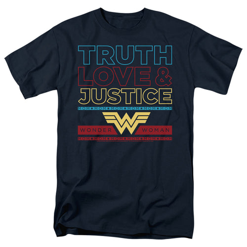 Wonder Woman 1984 Truth Love Justice Stacked T-Shirt