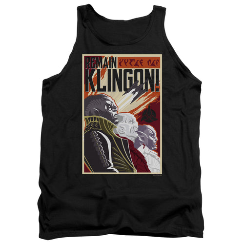 Star Trek Discovery Remain Klingon Poster Tank Top