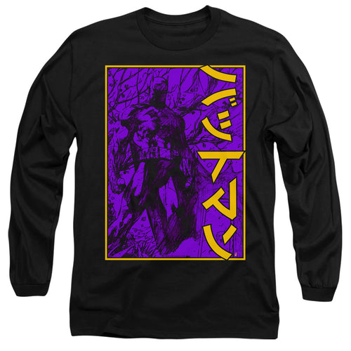 Batman Big Framed Kanji Long Sleeve T-Shirt