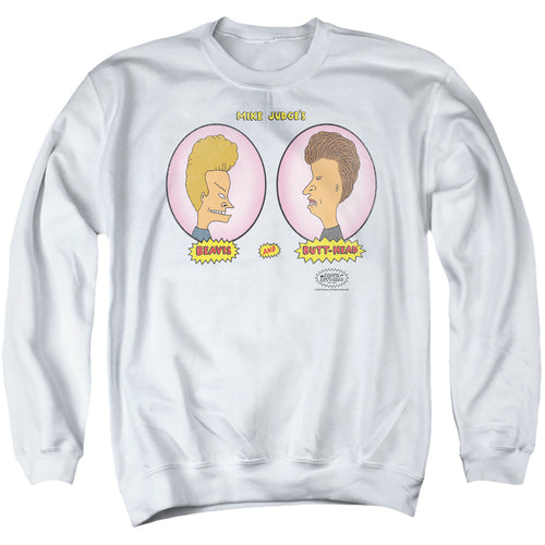 Beavis and Butthead Heads In Ovals Crewneck Sweatshirt