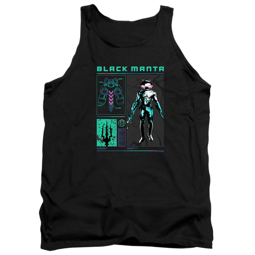 Aquaman Black Manta Stats Tank Top