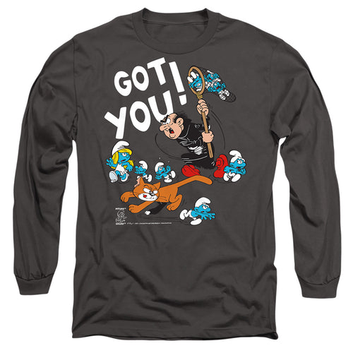 The Smurfs Gargamel and Azrael Long Sleeve T-Shirt