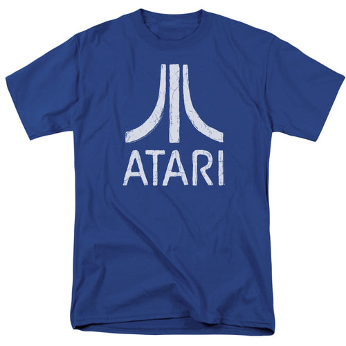 Atari Rough Logo Royal Blue T-Shirt