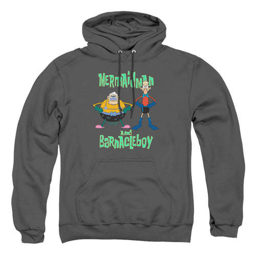 Spongebob Squarepants Mermaid Man and Barnacle Boy Pullover Hoodie