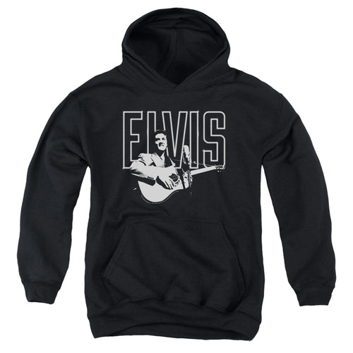Elvis Presley White Glow Youth Hoodie