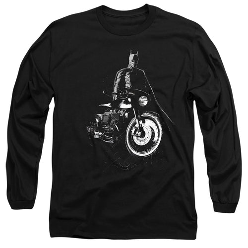 The Batman And His Motorcycle Long Sleeve T-Shirt