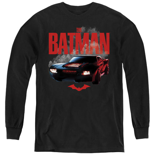 The Batman Batmobile Youth Long Sleeve T-Shirt