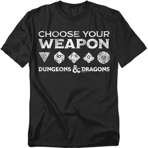 Dungeons & Dragons Choose Your Weapon Dice T-Shirt