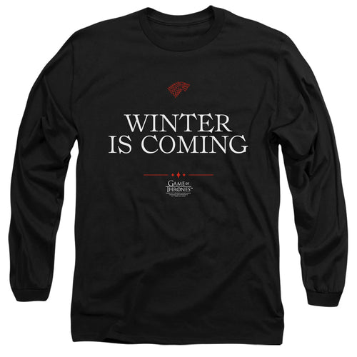 Game of Thrones Winter Is Coming Text Long Sleeve T-Shirt