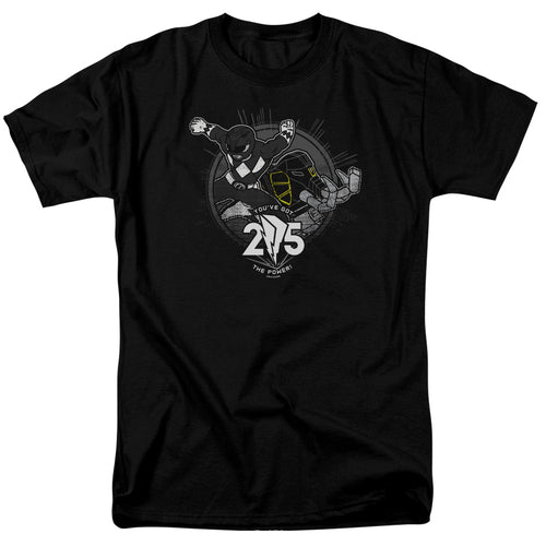 Mighty Morphin Power Rangers Black 25 T-Shirt