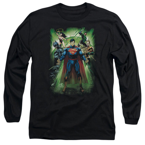 Justice League Power Burst Long Sleeve T-Shirt