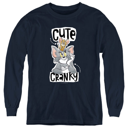 Tom and Jerry Cute and Cranky Youth Long Sleeve T-Shirt