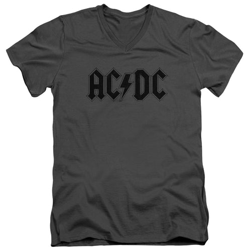 AC/DC Worn Logo V-Neck T-Shirt