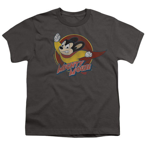 Mighty Mouse Mighty Circle Charcoal Youth/Toddler T-Shirt
