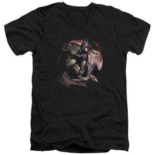 Batman Blood Moon V-Neck T-Shirt