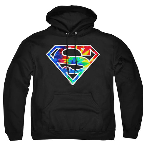 Superman Tie Dye Logo Pullover Hoodie