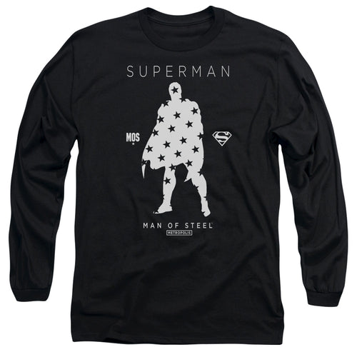 Superman Star Silhouette Long Sleeve T-Shirt