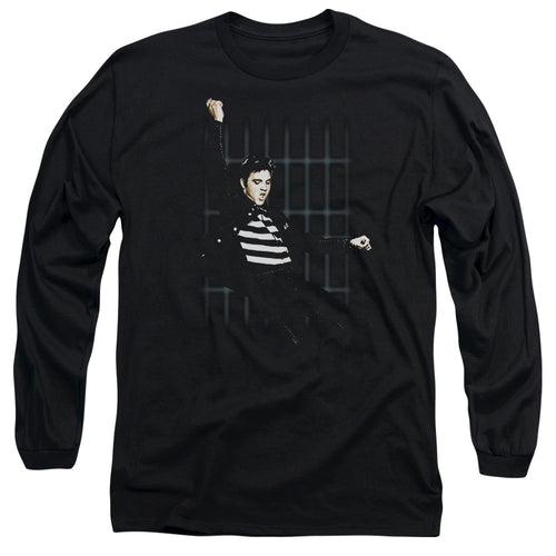 Elvis Presley Blue Bars Long Sleeve T-Shirt