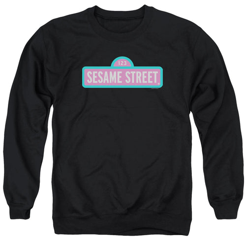 Sesame Street Pink Logo Crewneck Sweatshirt