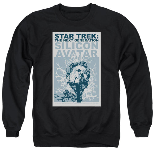 Star Trek Silicon Avatar Black Crewneck Sweatshirt