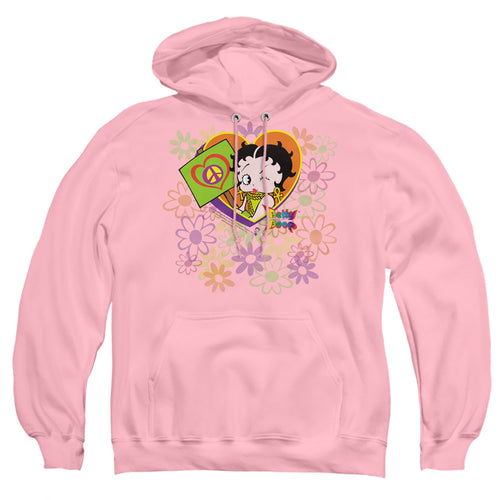 Betty Boop Peace Love and Boop Pullover Hoodie