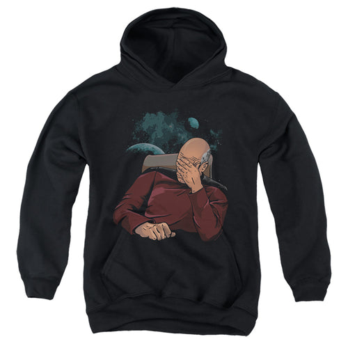 Star Trek Picard Facepalm Youth Hoodie