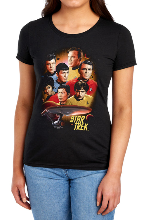 Star Trek Heart of the Enterprise Womens T-Shirt