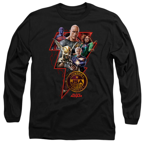Black Adam Black Adam Character Bolt Long Sleeve T-Shirt
