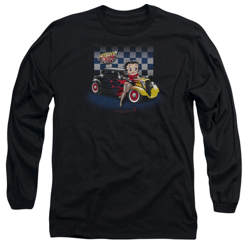 Betty Boop Hot Rod Boop Long Sleeve T-Shirt