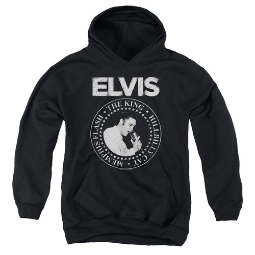 Elvis Presley Rock King Youth Hoodie