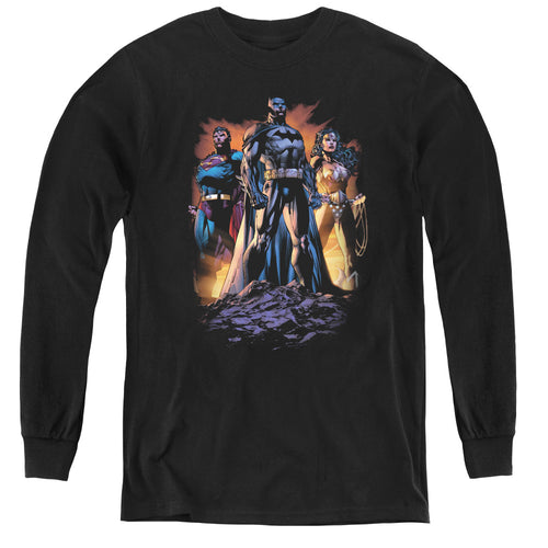 Justice League Take A Stand Youth Long Sleeve T-Shirt