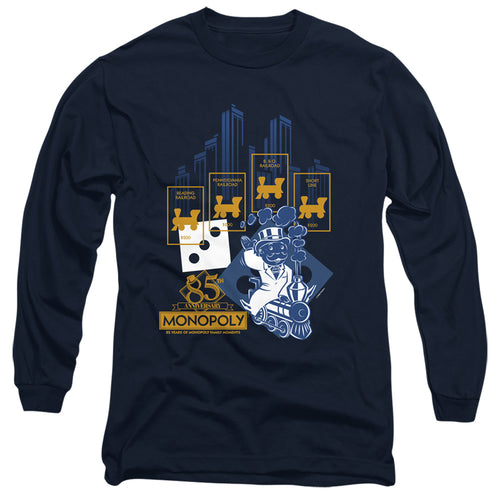 Monopoly The True Railroad Tycoon Long Sleeve T-Shirt