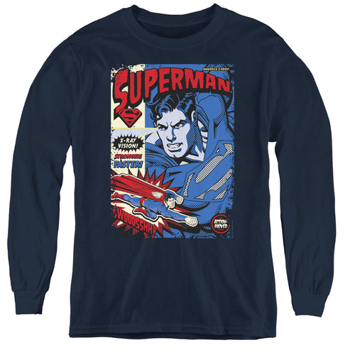 Superman Action Packed Youth Long Sleeve T-Shirt